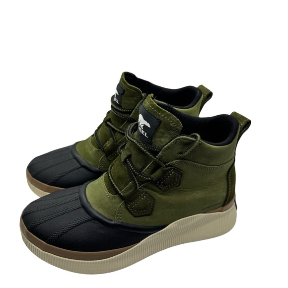 Sorel Women's Out N About IV Classic Waterproof Boots Utility Green, Black - Picture 2 of 14
